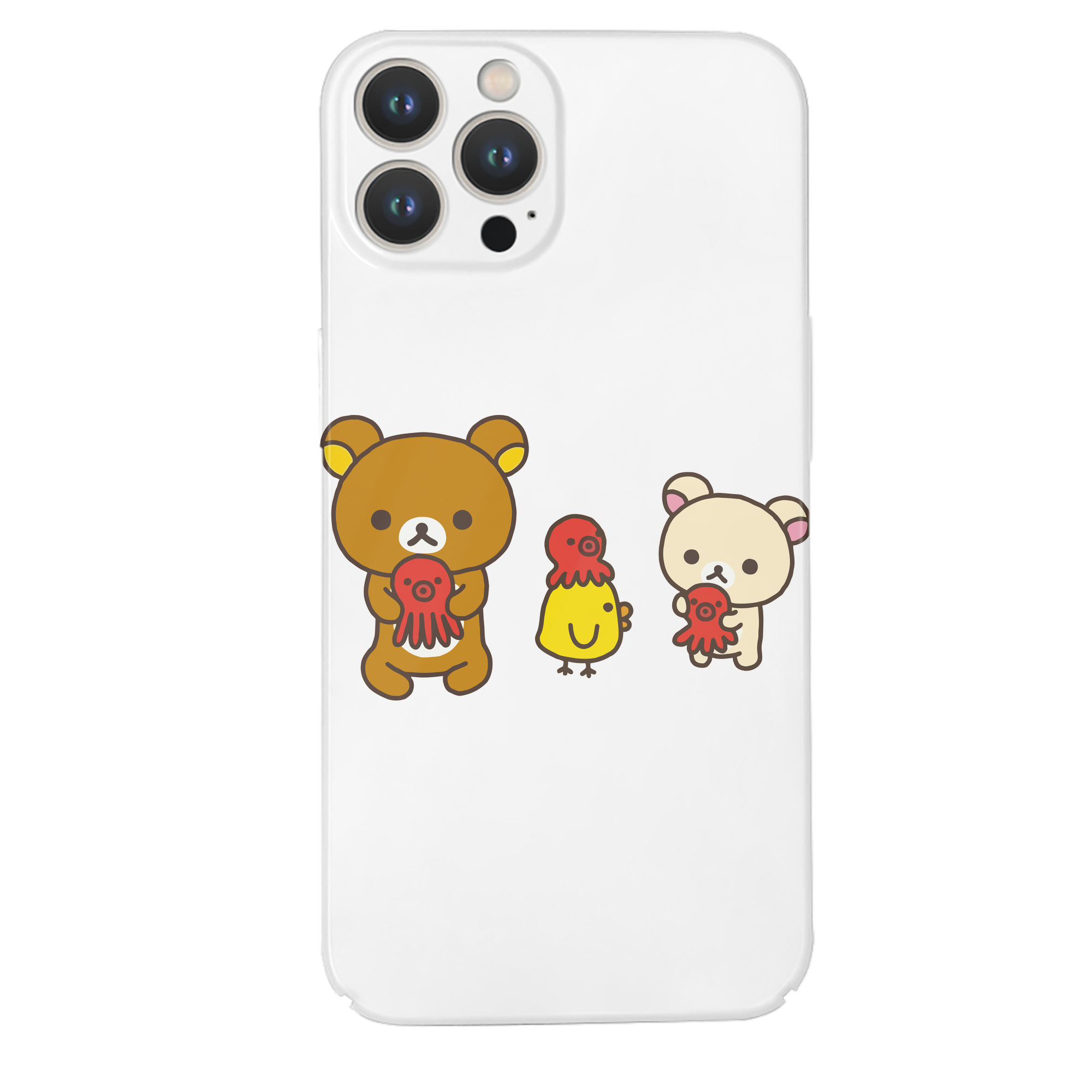 （画像用） リラックマ リラックマ キイロイトリ Rilakkuma Korilakkuma Kiiroitori 【iPhone 14シリーズ対応】ハードケース
